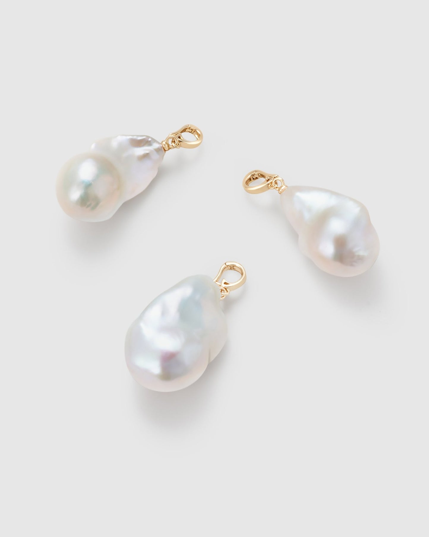 Baroque Pearl Charm - Amber lollipop