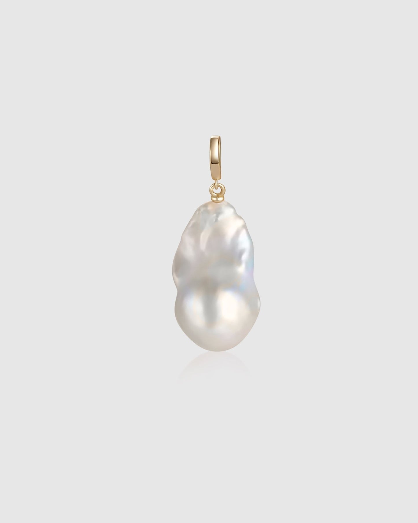 Baroque Pearl Charm - Amber lollipop