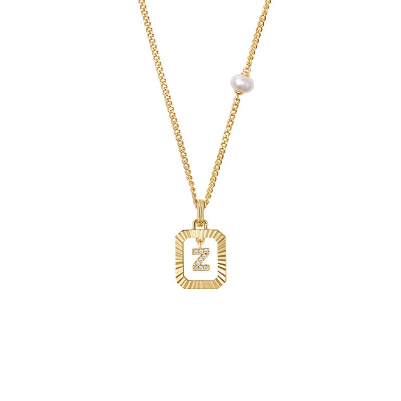 Be Myself Initial Necklace AmberLollipop