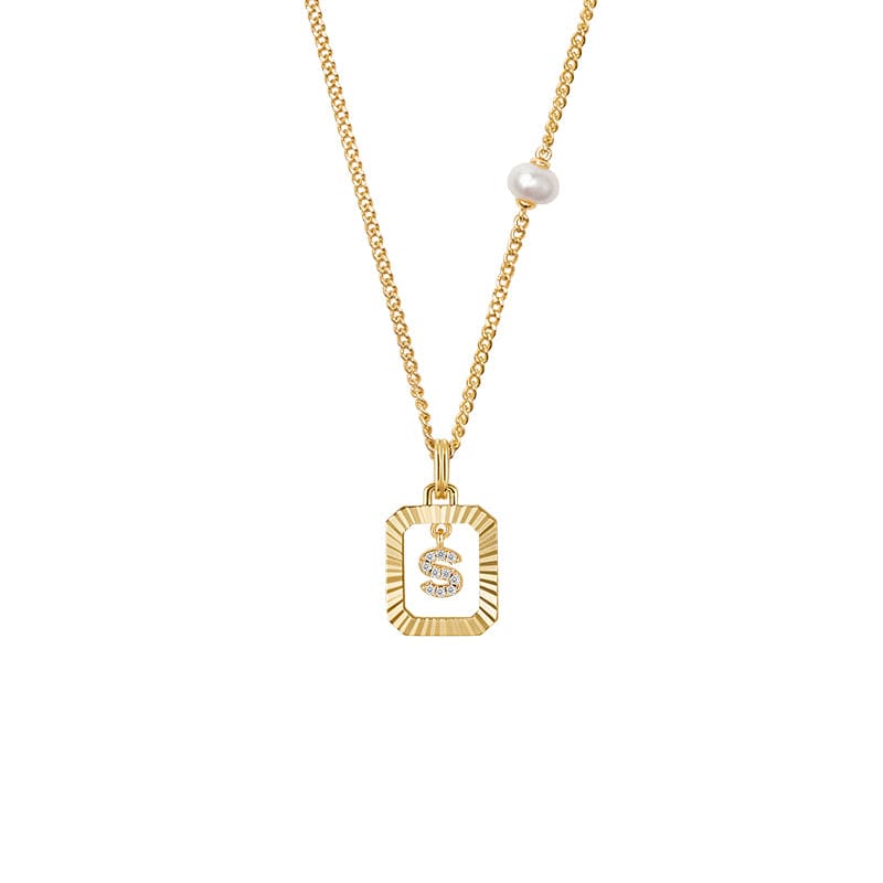 Be Myself Initial Necklace AmberLollipop