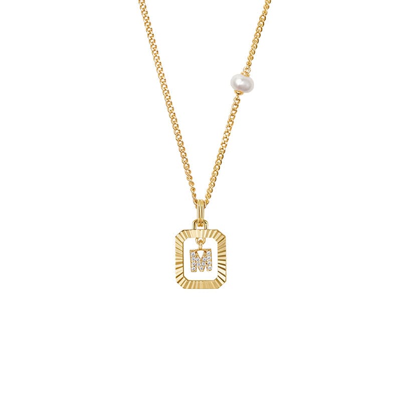 Be Myself Initial Necklace AmberLollipop