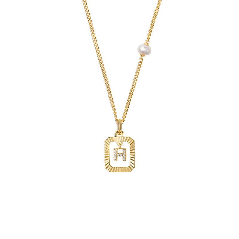 Be Myself Initial Necklace AmberLollipop