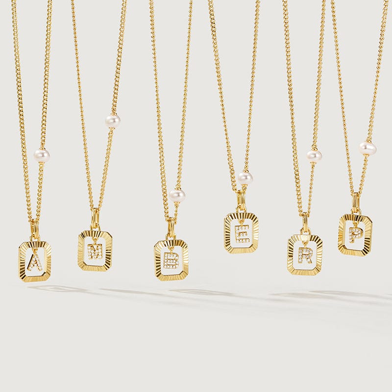 Be Myself Initial Necklace AmberLollipop