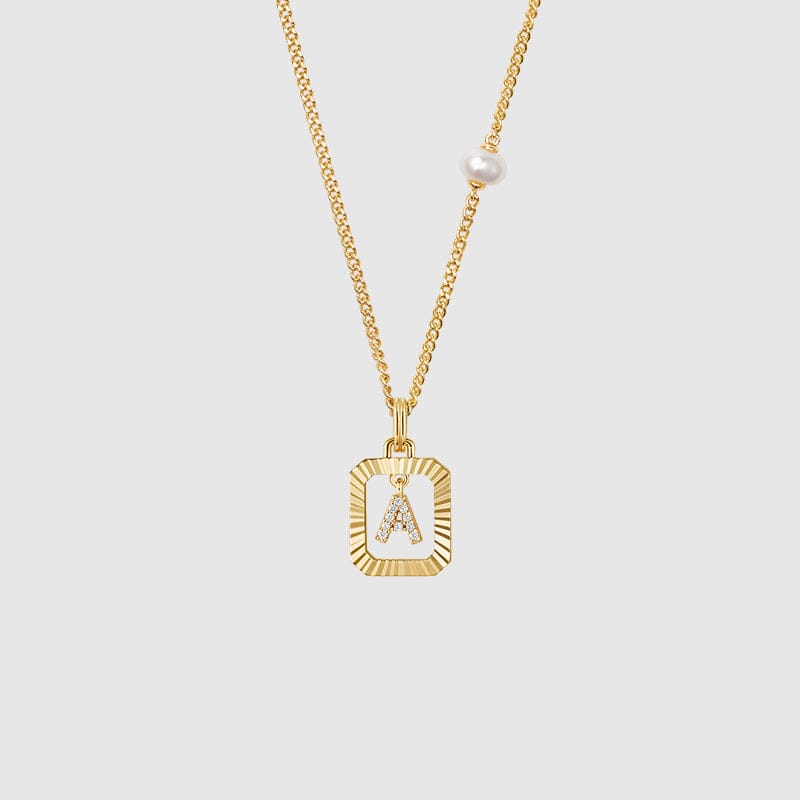 Be Myself Initial Necklace AmberLollipop