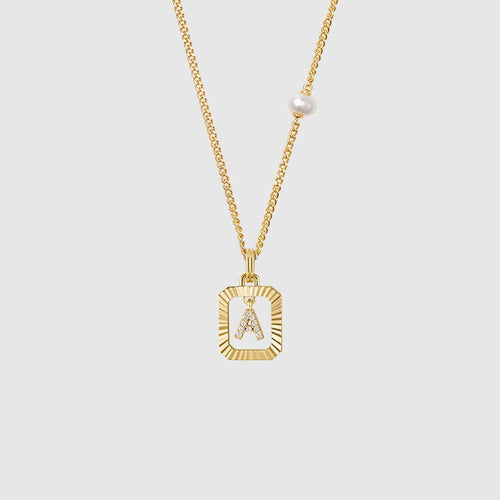 Be Myself Initial Necklace AmberLollipop