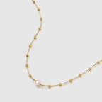 Beaded Chain Necklace - Amber Lollipop