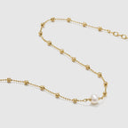 Beaded Chain Necklace - Amber Lollipop