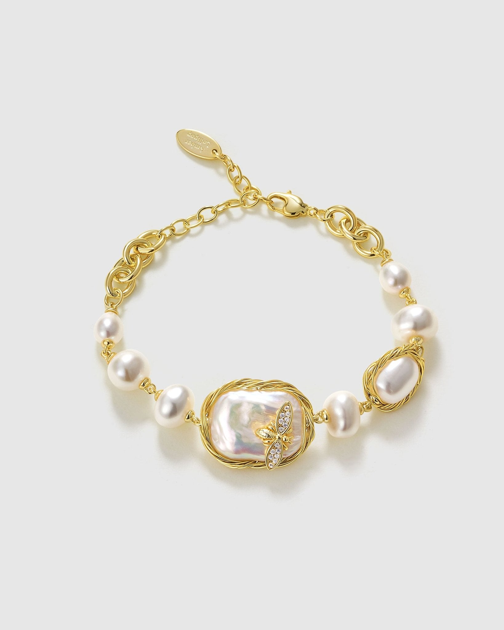 Bee Queen Bracelet - Amber lollipop