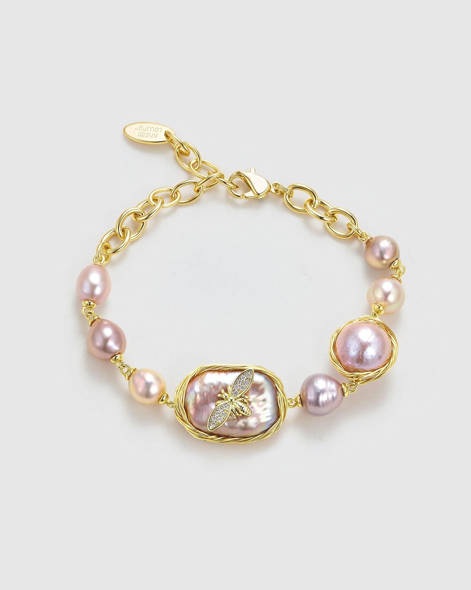 Bee Queen Bracelet - Amber lollipop