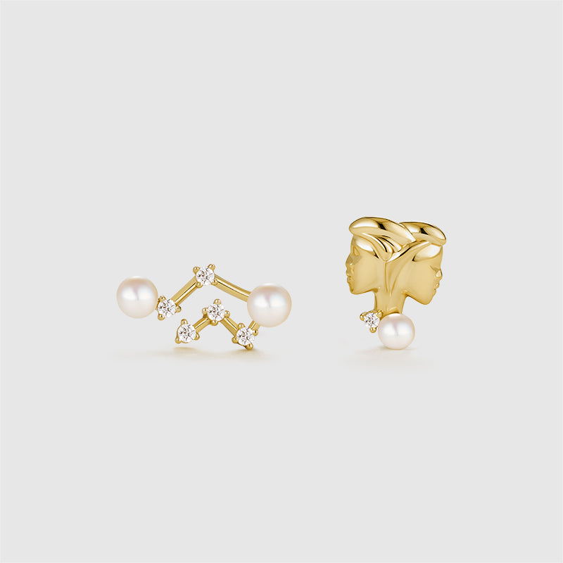 Zodiac Pearl Earrings
