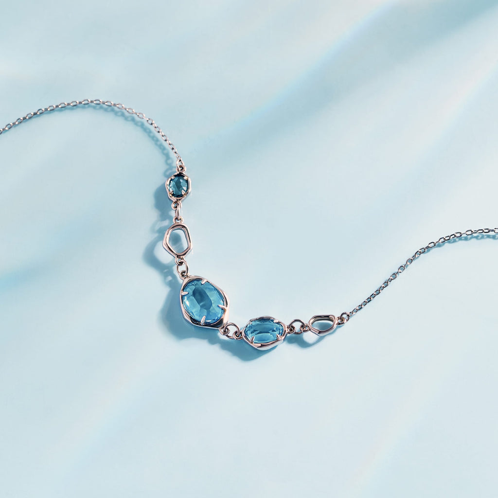 Blue Topaz Multi-Stone Bracelet AmberLollipop