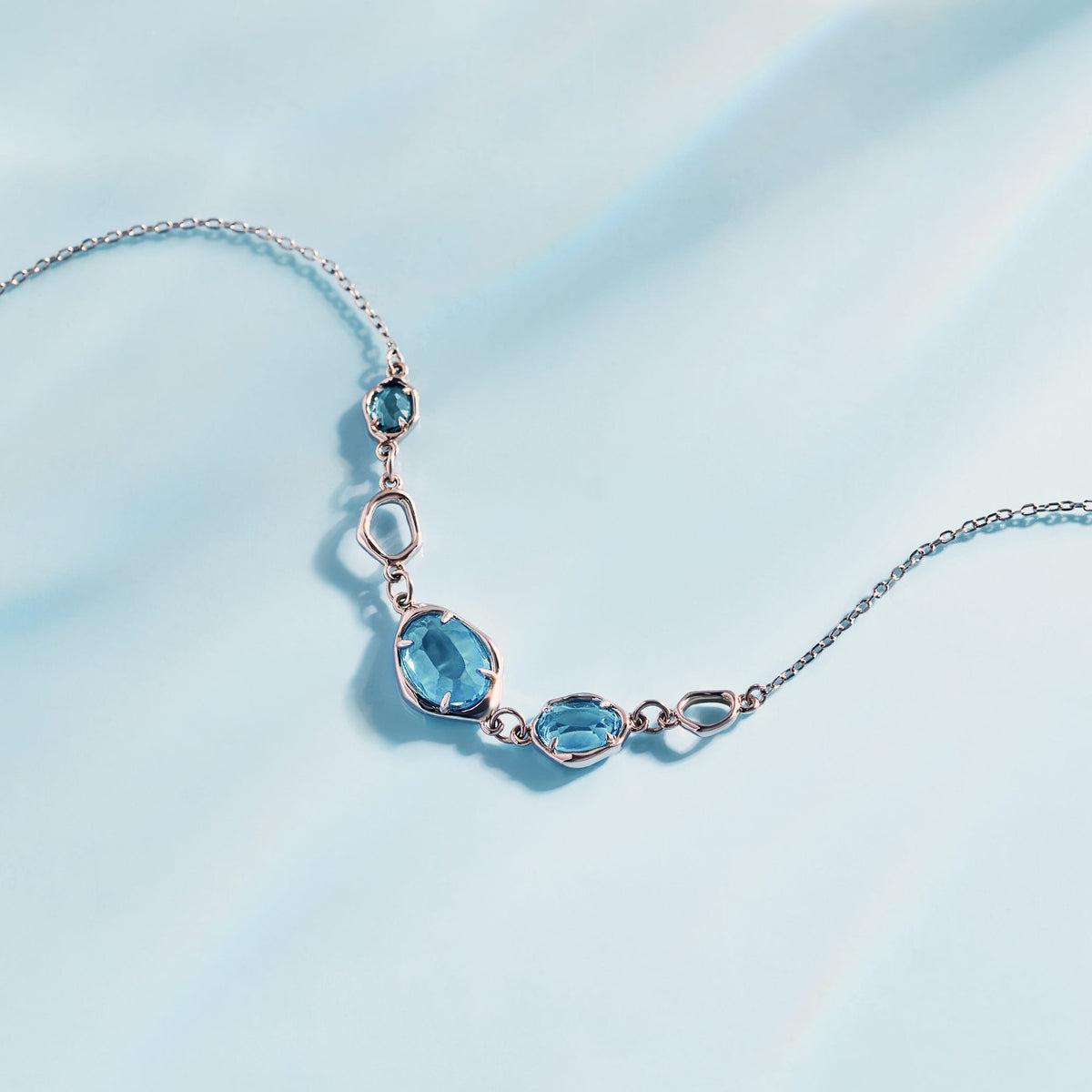 Blue Topaz Multi-Stone Bracelet AmberLollipop