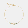 Blue Topaz Multi-Stone Necklace AmberLollipop