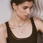 Blue Topaz Pendant Necklace AmberLollipop