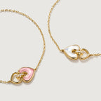 Blush Heart Mother of Pearl Adjustable Bracelet AmberLollipop