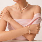 Blush Heart Rose Quartz Jewelry Set AmberLollipop
