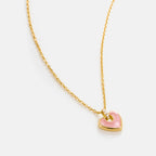 Blush Heart Rose Quartz Necklace AmberLollipop