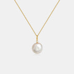 Button Pearl Necklace AmberLollipop