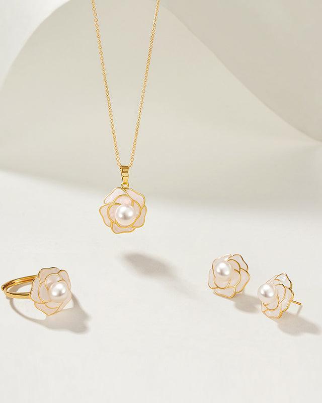 Camellia Jewelry Set - Amber lollipop