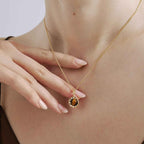 Caramel Coffee Tigerite Necklace