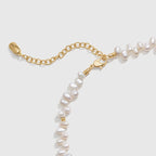 Caramel Coffee Tigerite Pearl Necklace - Amber Lollipop