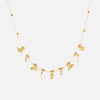 Cat Pearl Beaded Necklace AmberLollipop