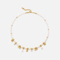 Cat Pearl Beaded Necklace AmberLollipop