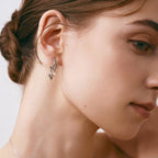 Celestial Crescent Pearl Earrings AmberLollipop