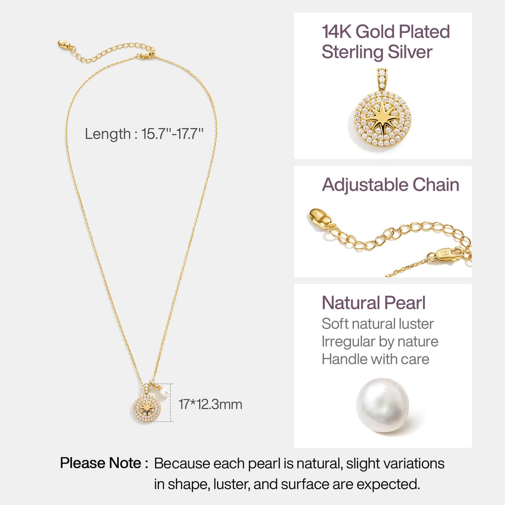 Celestial North Star Necklace AmberLollipop
