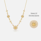 Celestial Star CZ Pendant Necklace AmberLollipop