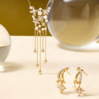 Celestial Star Fringe Necklace AmberLollipop