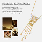 Celestial Star Fringe Necklace AmberLollipop
