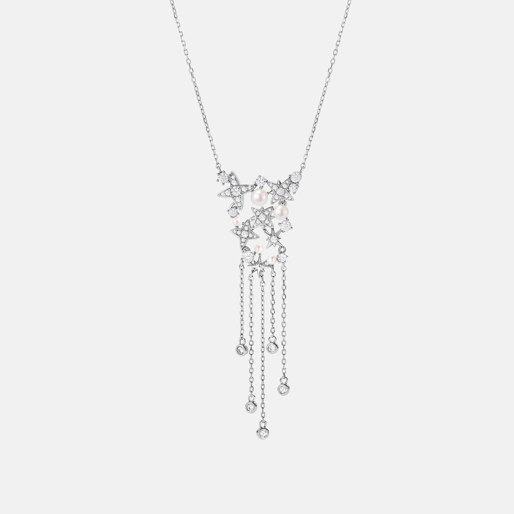 Celestial Star Fringe Necklace AmberLollipop
