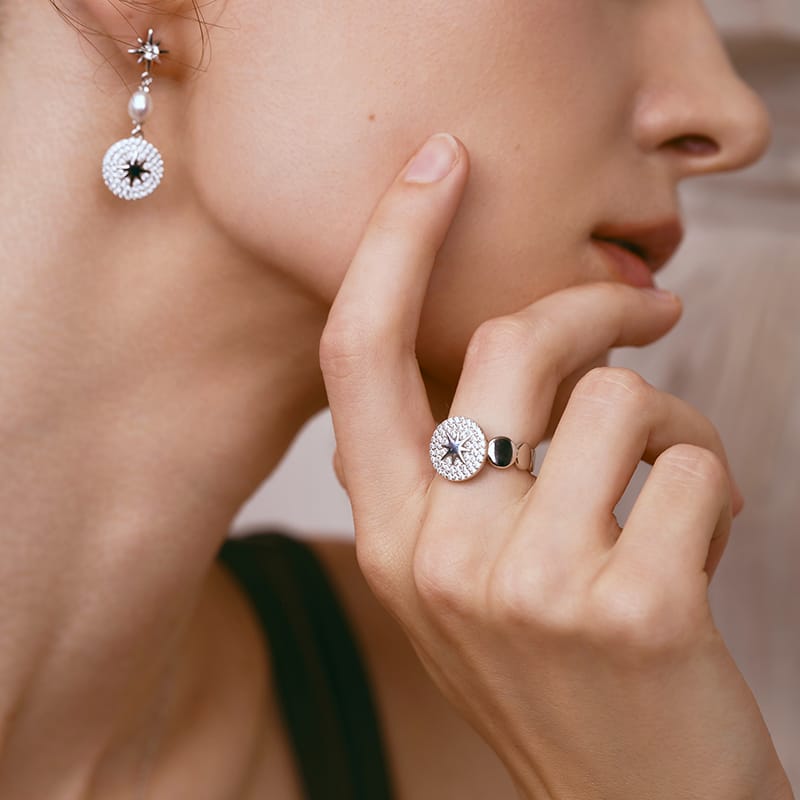 Celestial Star Open Ring AmberLollipop