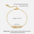 Celestial Star Paperclip Bracelet AmberLollipop