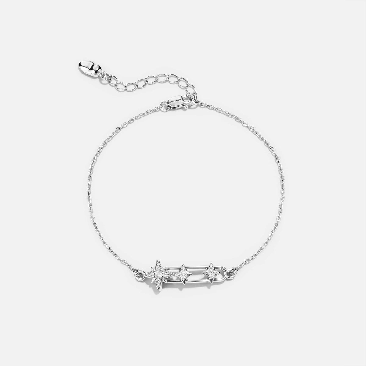 Celestial Star Paperclip Bracelet AmberLollipop