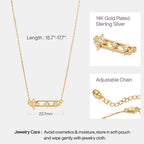 Celestial Star Paperclip Necklace AmberLollipop