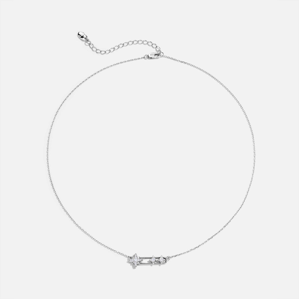 Celestial Star Paperclip Necklace AmberLollipop