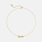 Celestial Star Paperclip Necklace AmberLollipop