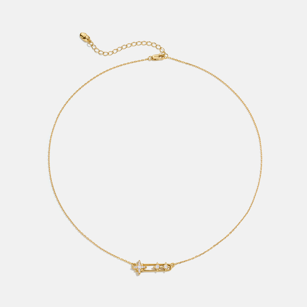 Celestial Star Paperclip Necklace AmberLollipop