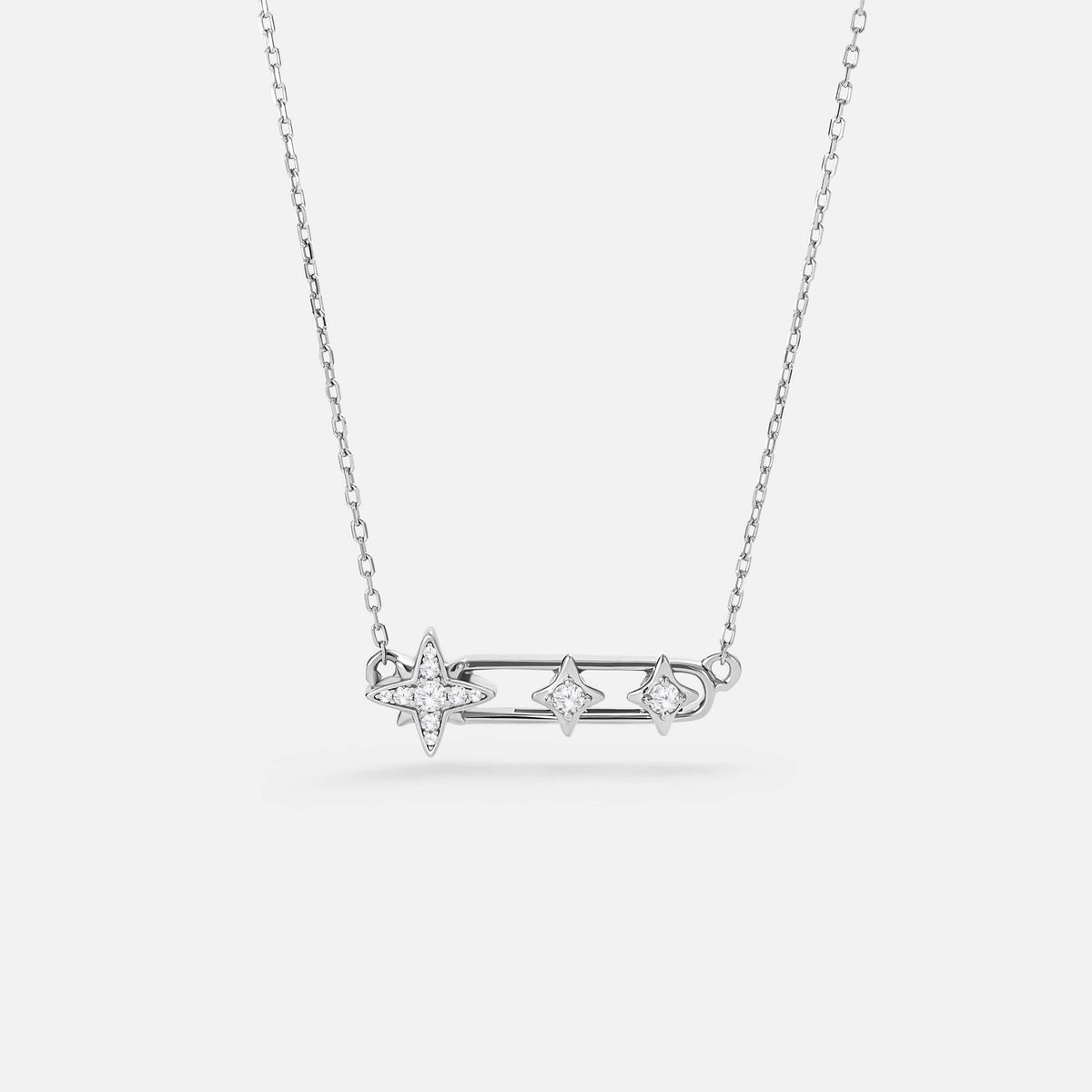 Celestial Star Paperclip Necklace AmberLollipop