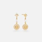 Celestial Star Pearl Drop Earrings AmberLollipop