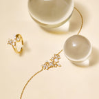 Celestial Triple Star Necklacec AmberLollipop