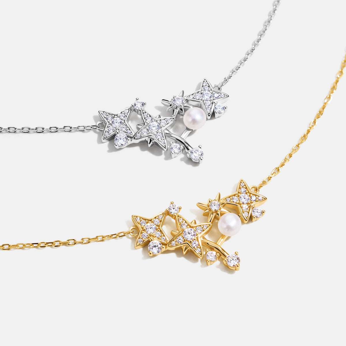 Celestial Triple Star Necklacec AmberLollipop