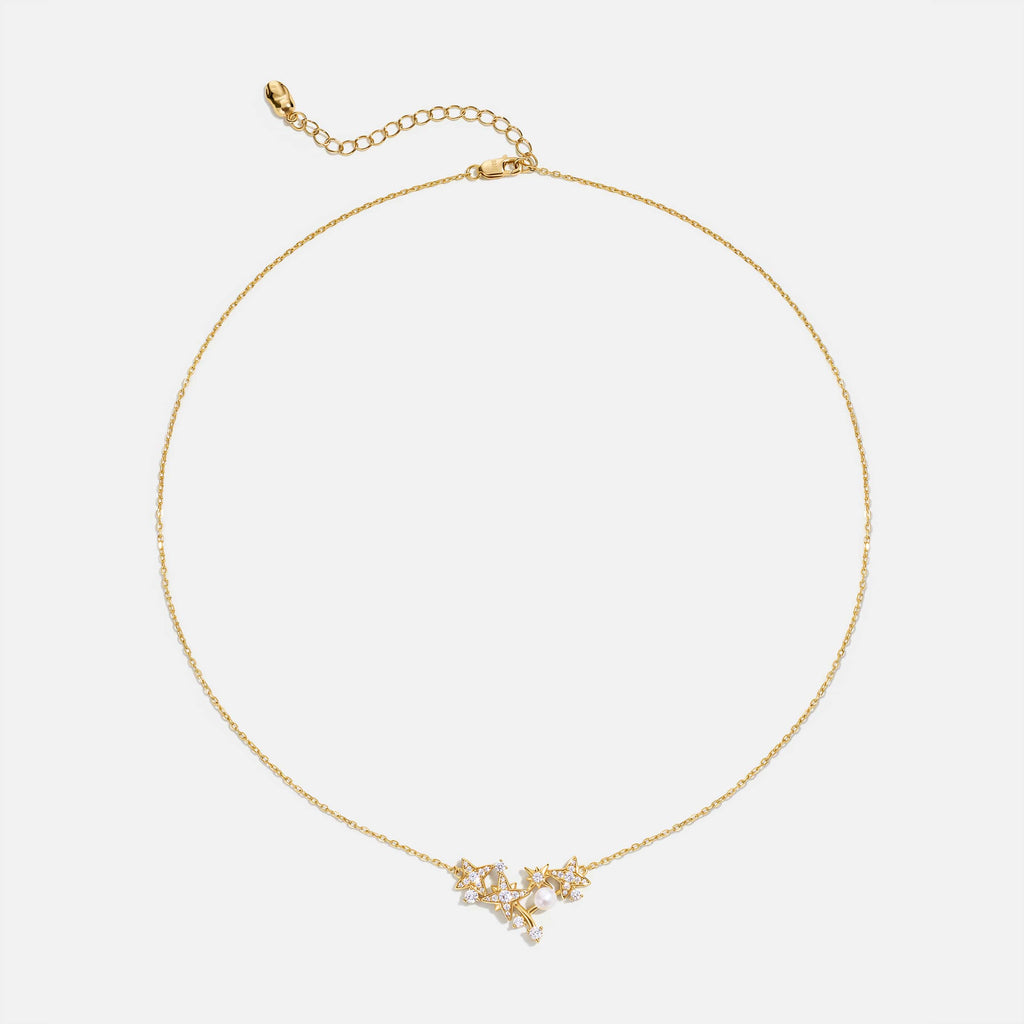 Celestial Triple Star Necklacec AmberLollipop