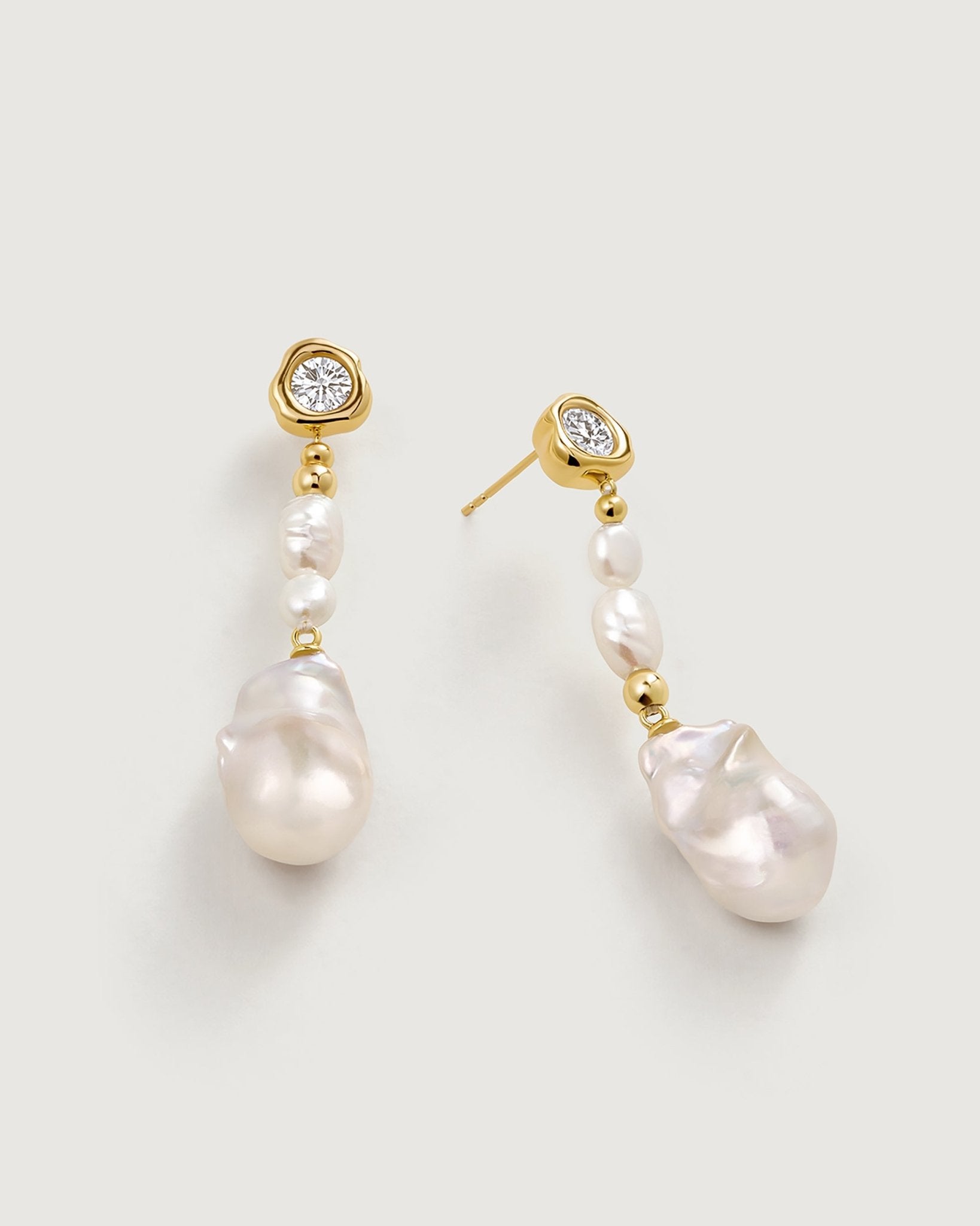 Champagne bubbles Earring - Amber lollipop