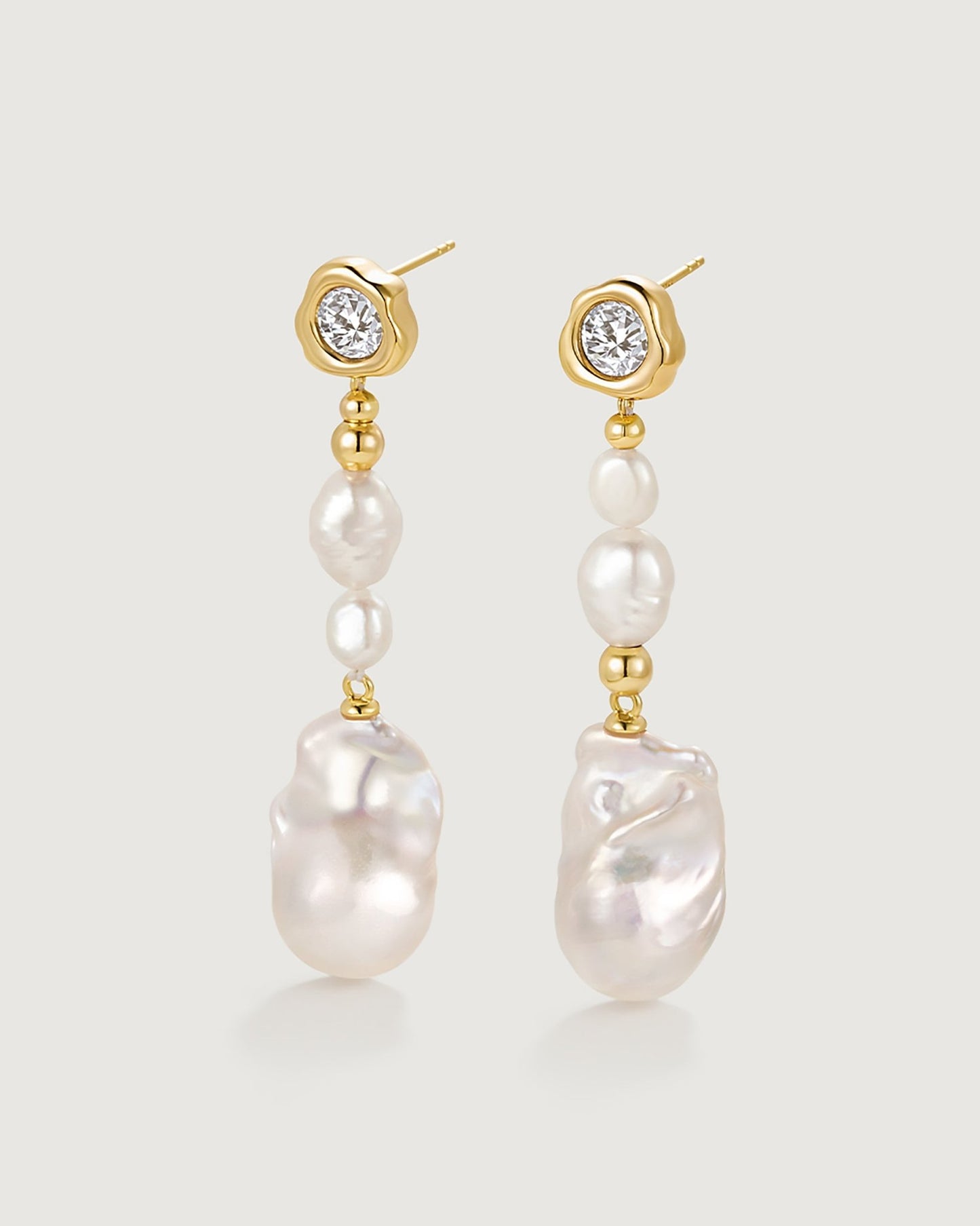 Champagne bubbles Earring - Amber lollipop