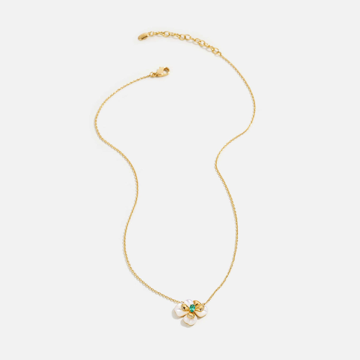 Chloris Pansy Necklace AmberLollipop