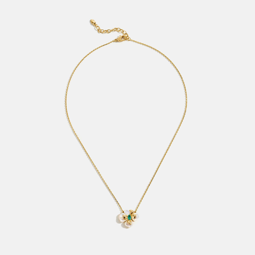 Chloris Pansy Necklace AmberLollipop