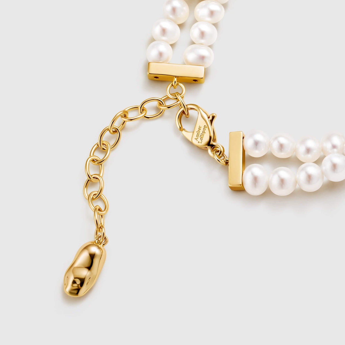Chloris Pansy Pearl Bracelet AmberLollipop